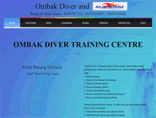 Tablet Screenshot of ombakdiver.com